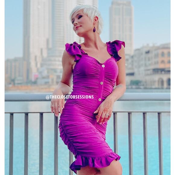 ZARA BLOGGER FAVE!!! Mini Dress with Ruffled Straps NWT - Picture 7 of 16